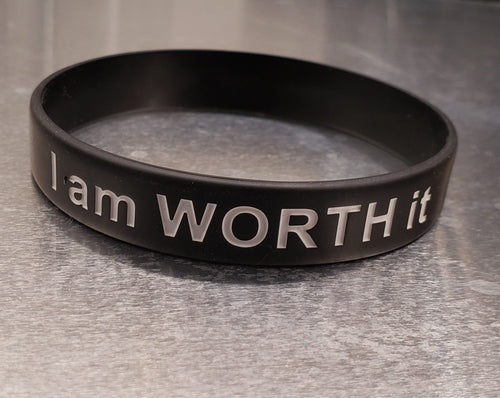 I am Worth it / I am Enough Silicon Wristband